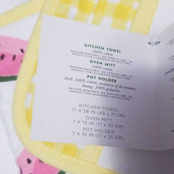 Kate spade 3 piece kitchen set "Watermelon " - Picture 3 of 3